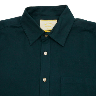 Portuguese Flannel Teca Shirt in Green 2