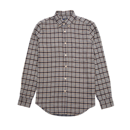Portuguese Flannel Vouga Button Down Flannel Shirt in Blue Check