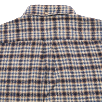 Portuguese Flannel Vouga Button Down Flannel Shirt in Blue Check