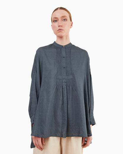 Runaway Bicycle Koby Long Blouse in Charcoal