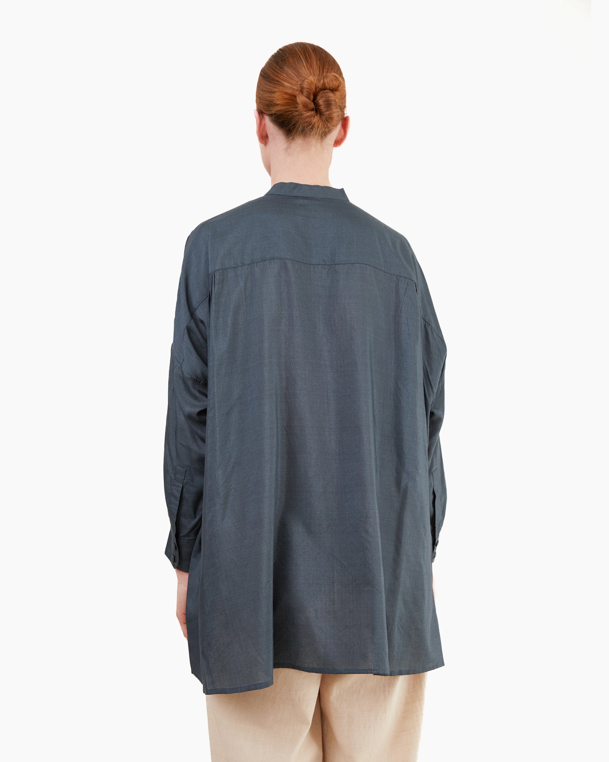 Runaway Bicycle Koby Long Blouse in Charcoal