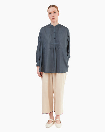 Runaway Bicycle Koby Long Blouse in Charcoal