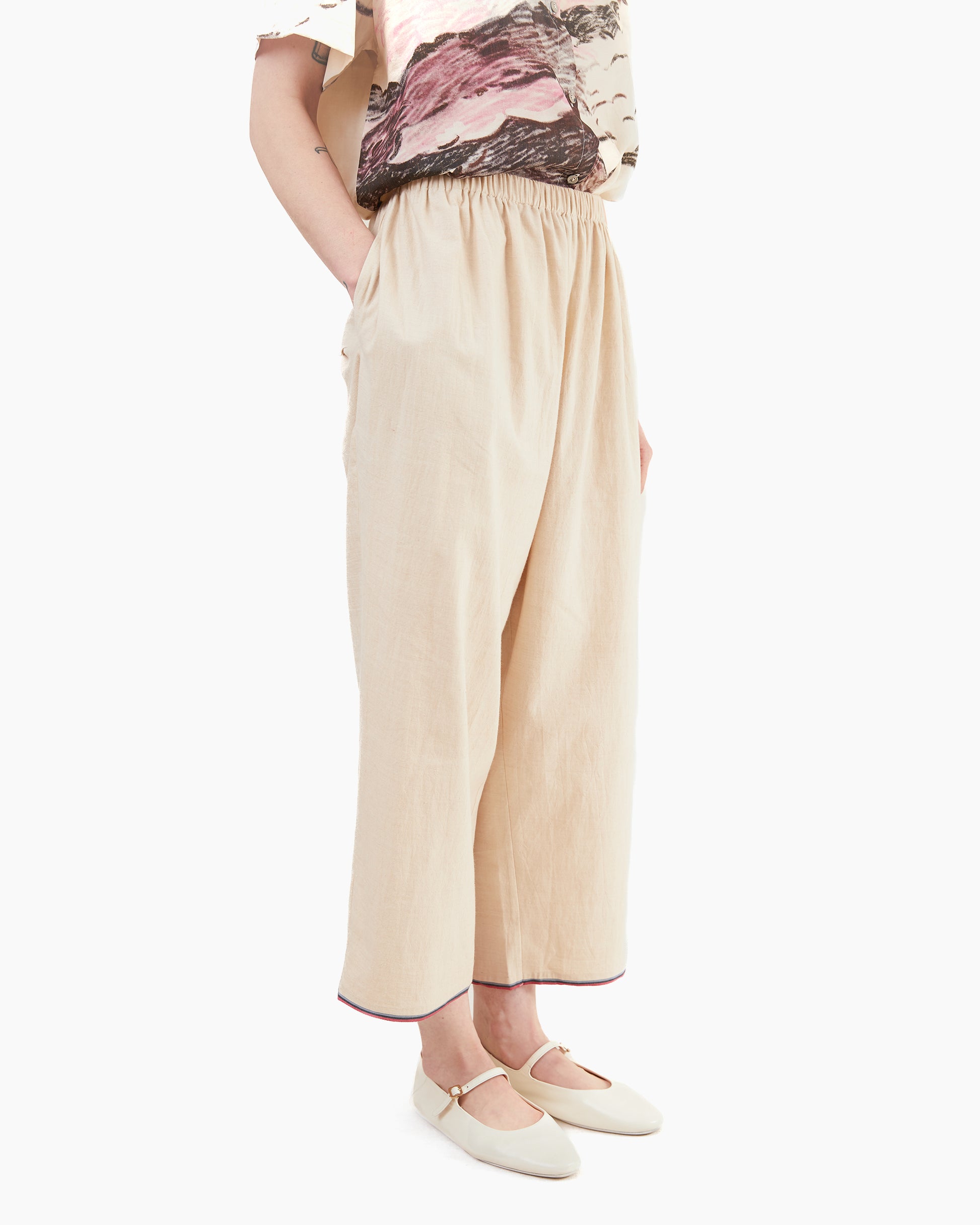 Runaway Bicycle Edda Wide Leg Pants in Sand