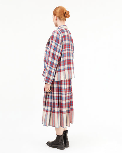 Runaway Bicycle Leo Short Jacket in Checks