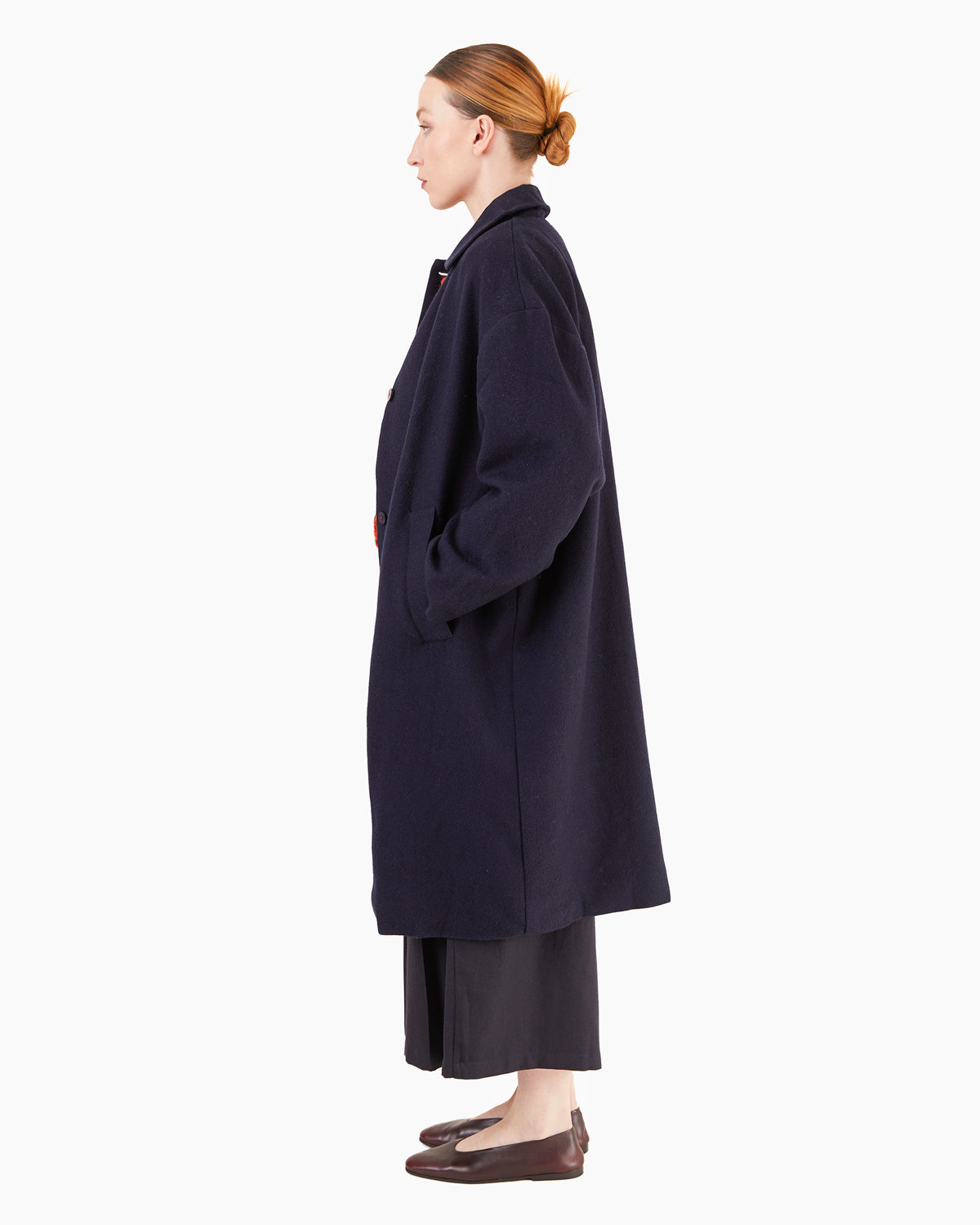Runaway Bicycle Steve Merino Coat in Ultramarine