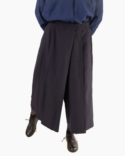 Runaway Bicycle Brynn Merino Culottes in Midnight Blue