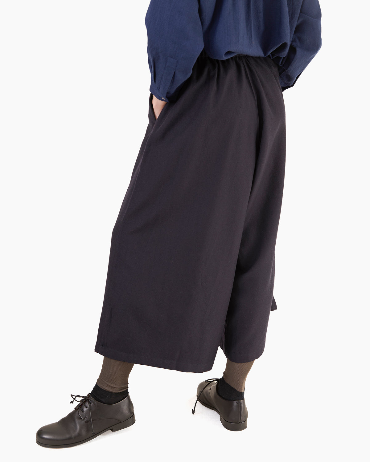Runaway Bicycle Brynn Merino Culottes in Midnight Blue