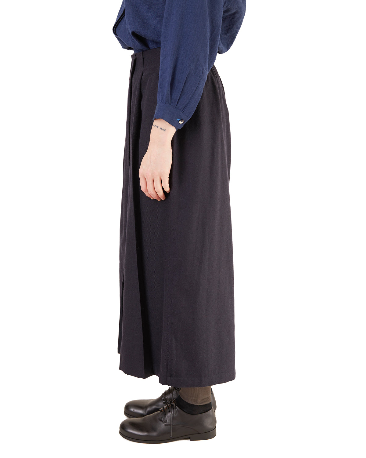 Runaway Bicycle Brynn Merino Culottes in Midnight Blue