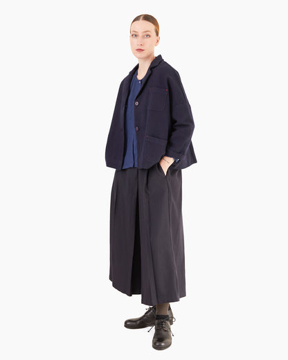 Runaway Bicycle Brynn Merino Culottes in Midnight Blue