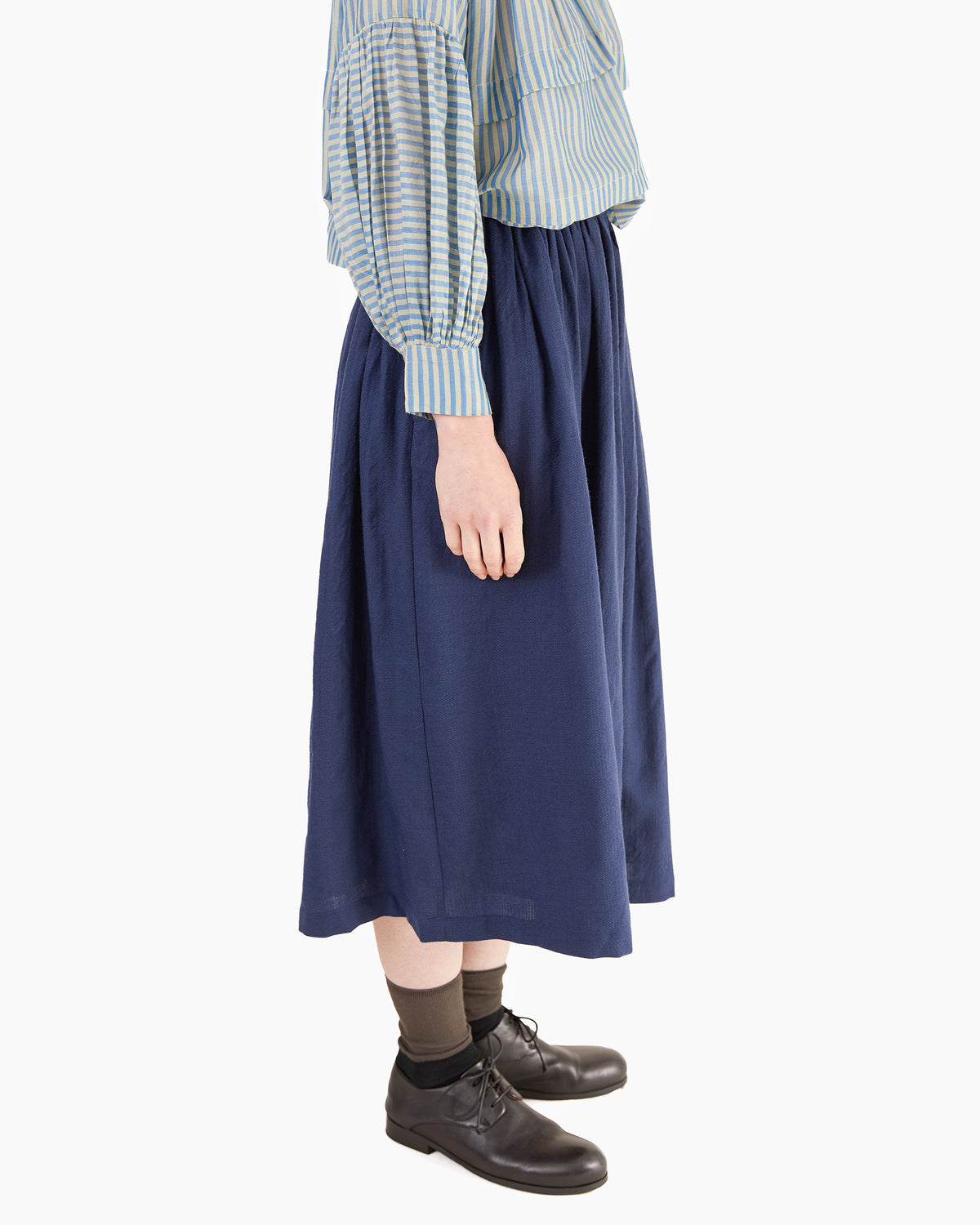 Runaway Bicycle Lenny Merino Skirt in Indigo