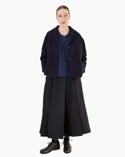 Runaway Bicycle Ira Merino Blouse in Indigo