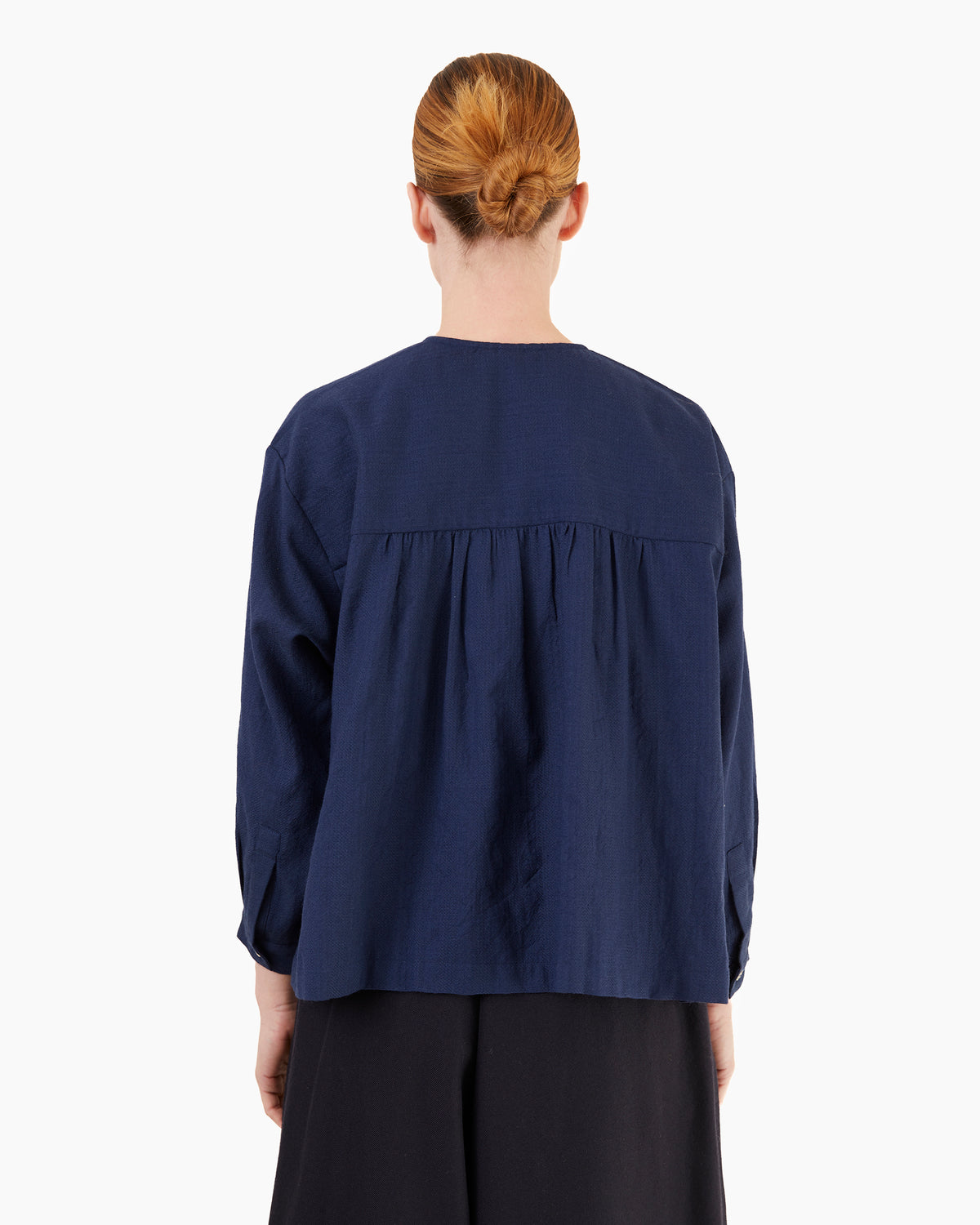 Runaway Bicycle Ira Merino Blouse in Indigo
