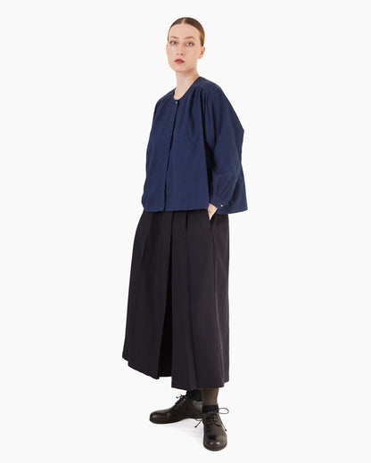 Runaway Bicycle Ira Merino Blouse in Indigo