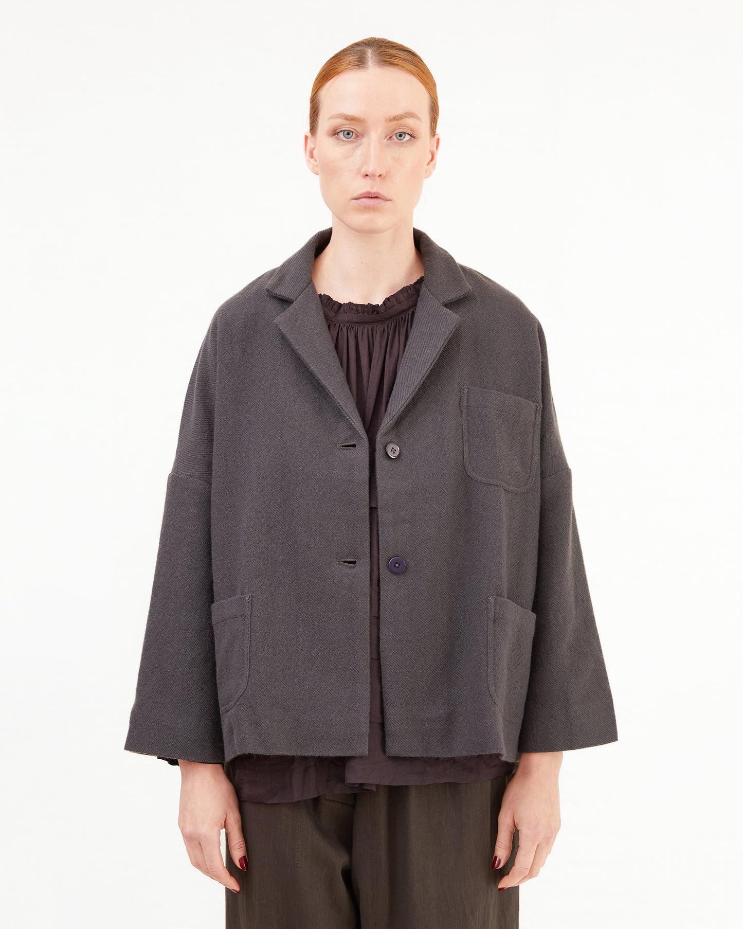 Runaway Bicycle Carl Short Jacket in Charcoal