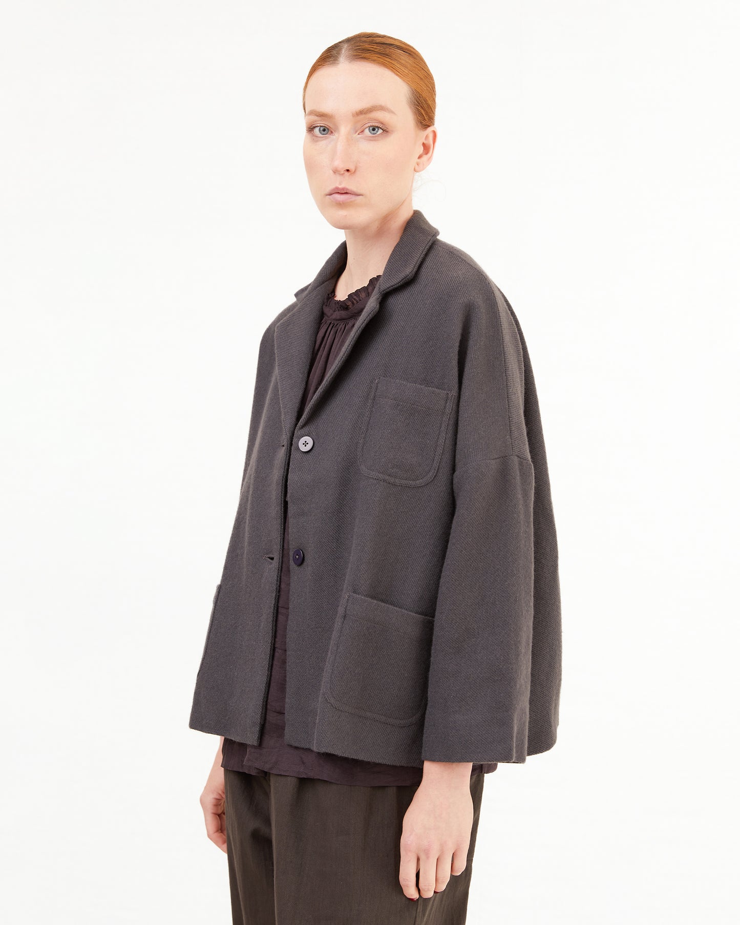 Runaway Bicycle Carl Short Jacket in Charcoal