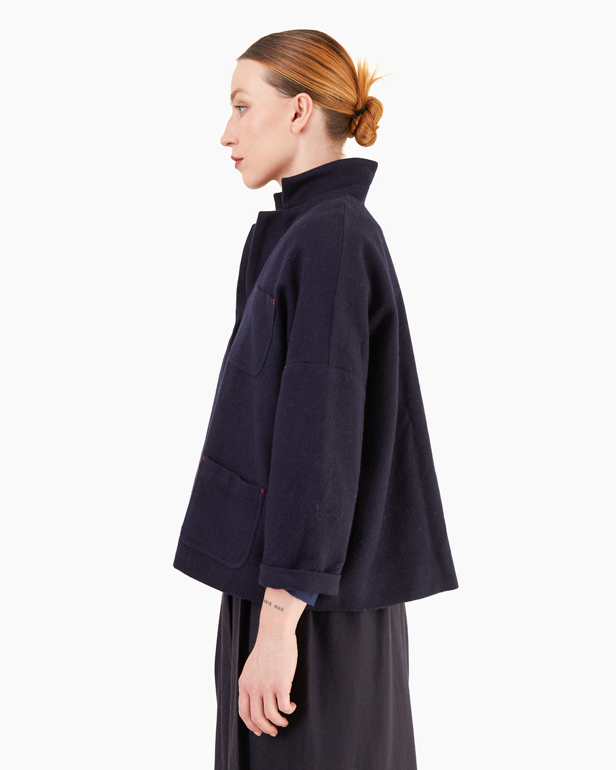 Runaway Bicycle Carl Merino Jacket in Dark Ultramarine
