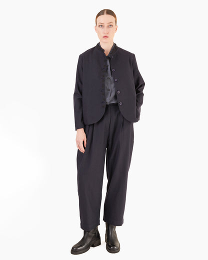 Runaway Bicycle Greta Merino Pants in Midnight Blue