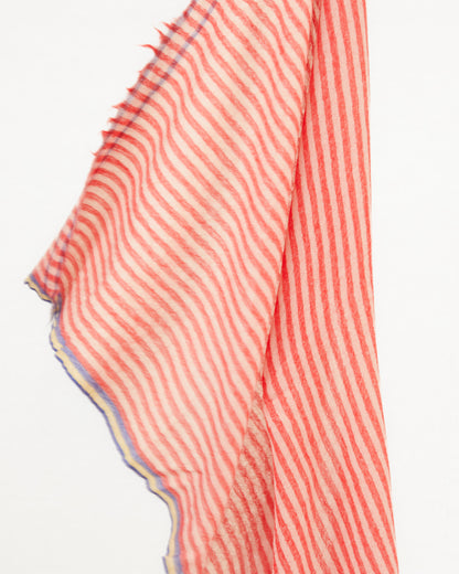 Runaway Bicycle Tess Scarf in Red Stripe