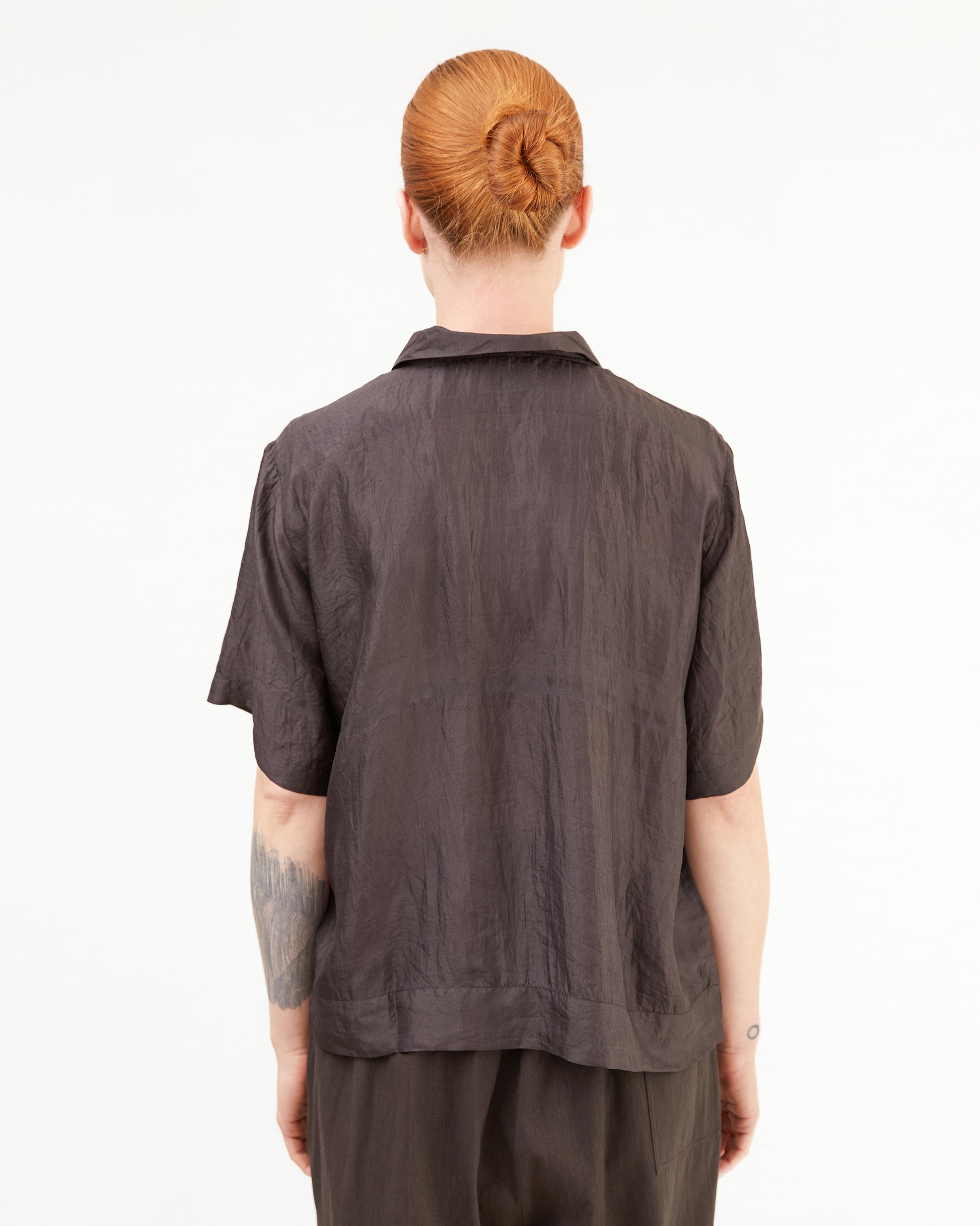 Runaway Bicycle Alfie Silk Blouse in Black