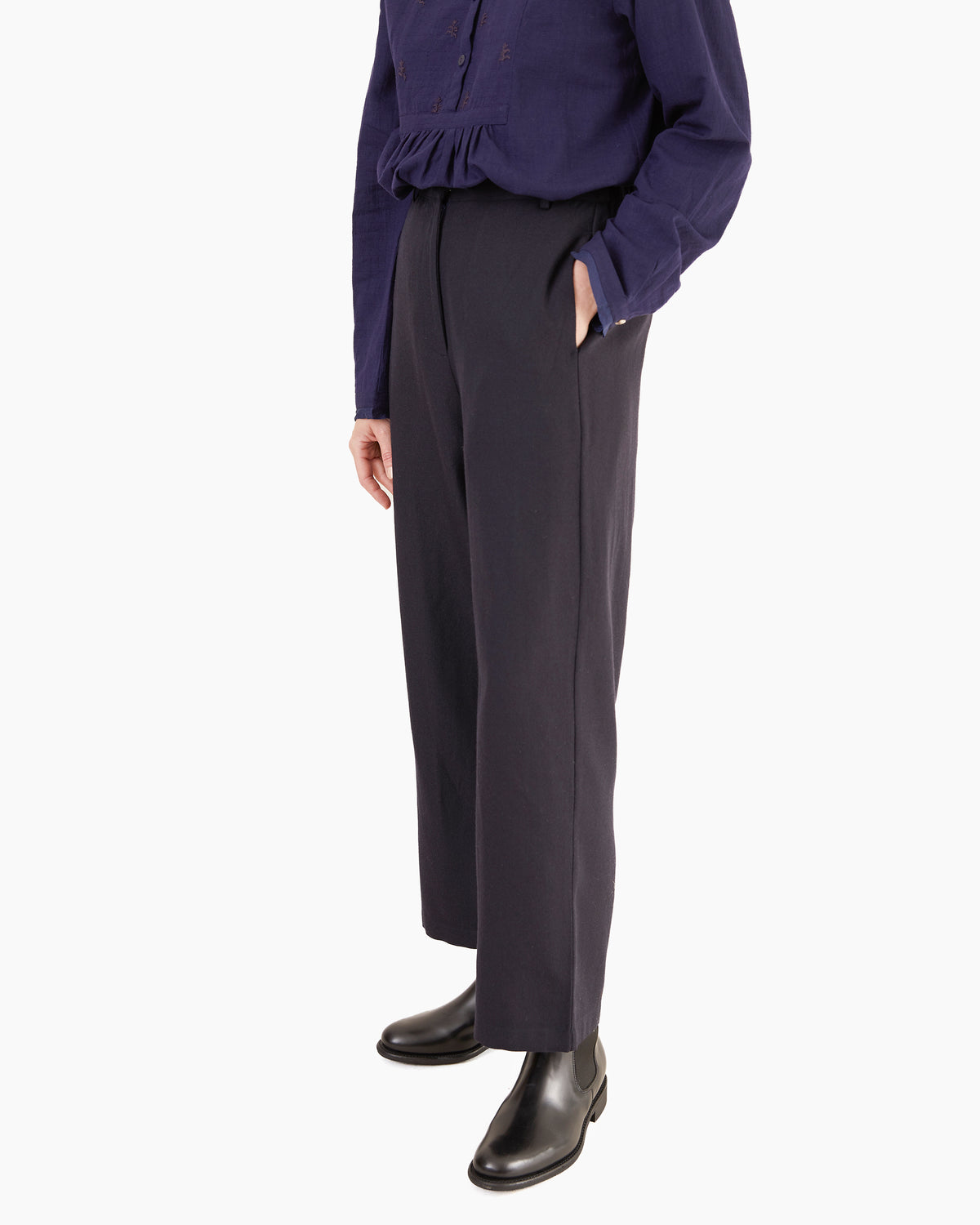 Runaway Bicycle Marla Merino Pants in Midnight Blue