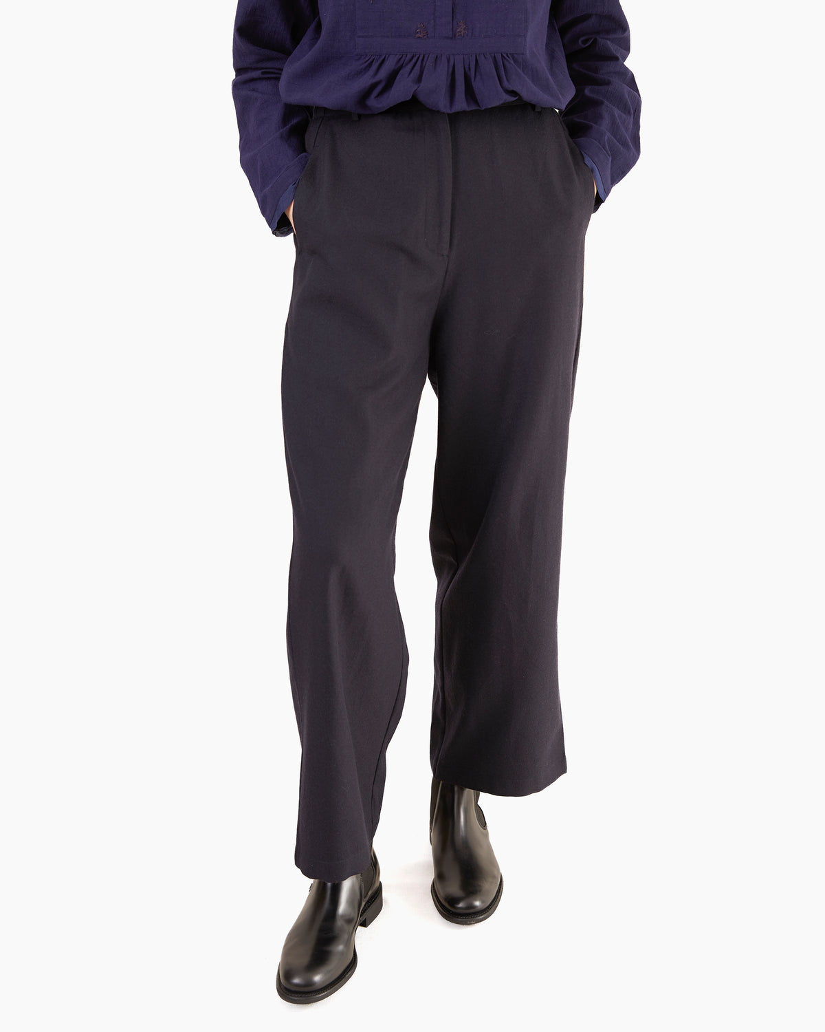 Runaway Bicycle Marla Merino Pants in Midnight Blue