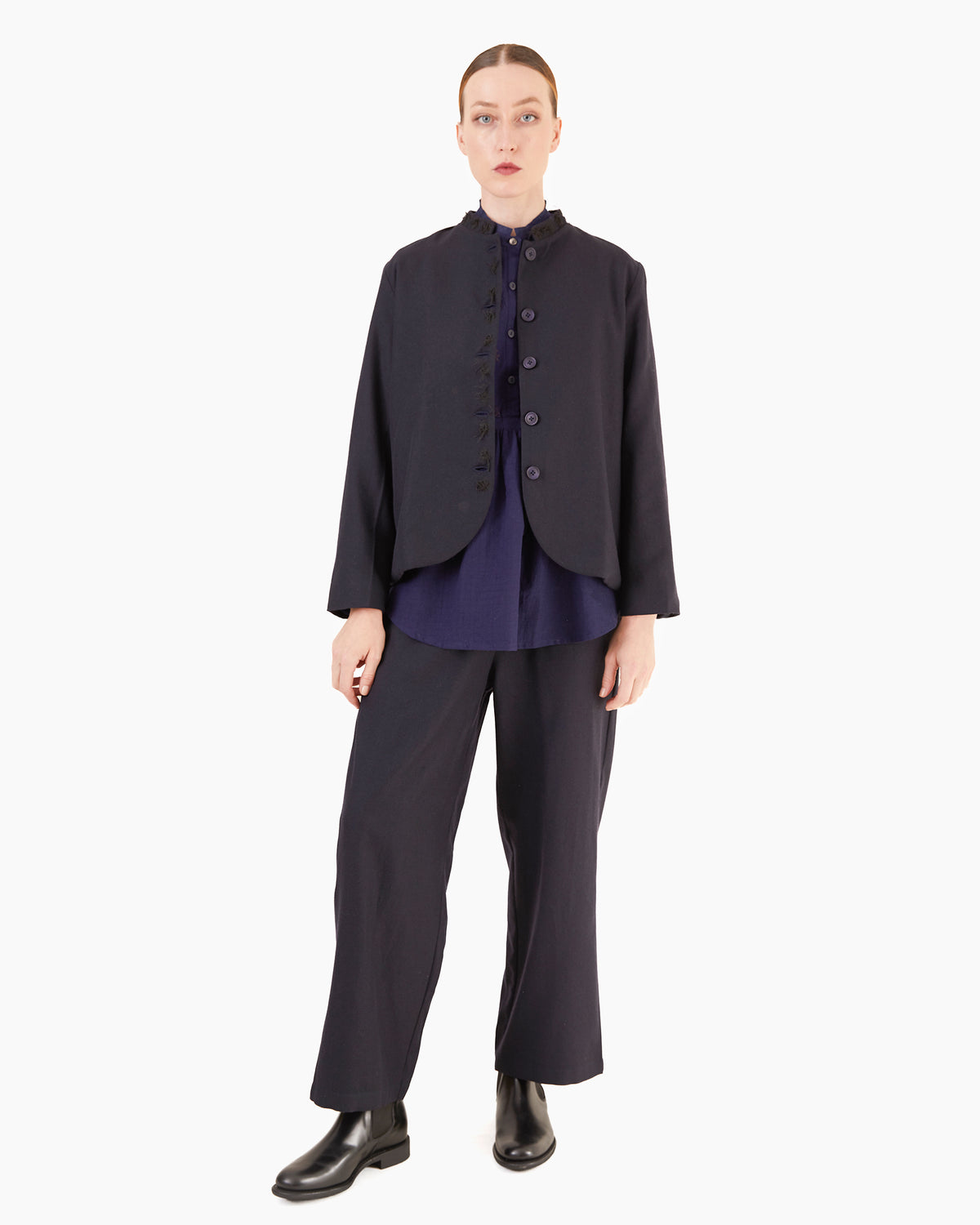 Runaway Bicycle Marla Merino Pants in Midnight Blue