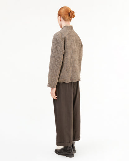 Runaway Bicycle Leo Short Jacket in Herringbone