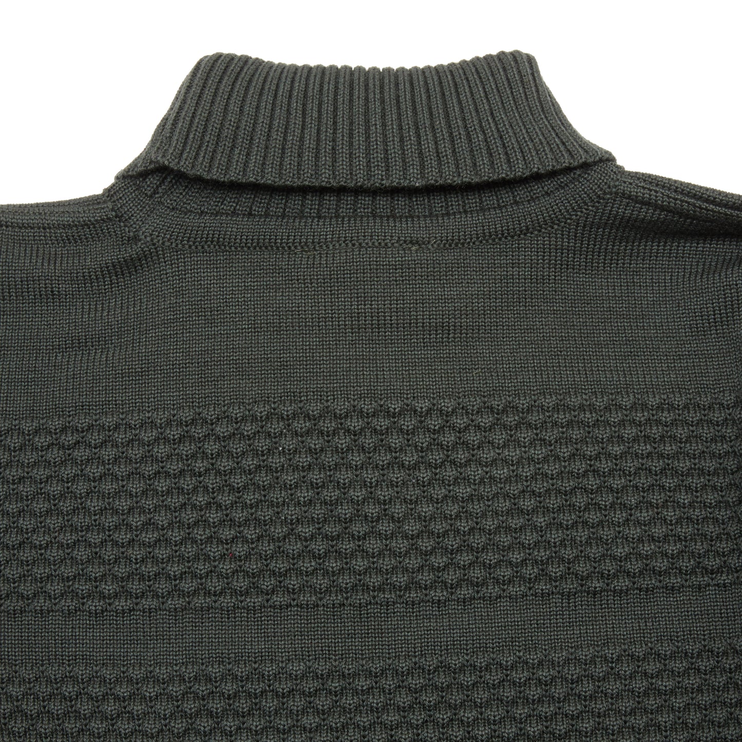 SNS Herning Fisherman Sweater in Dark Forest Green