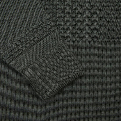 SNS Herning Fisherman Sweater in Dark Forest Green