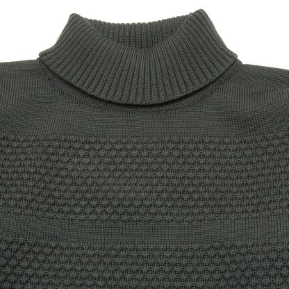 SNS Herning Fisherman Sweater in Dark Forest Green