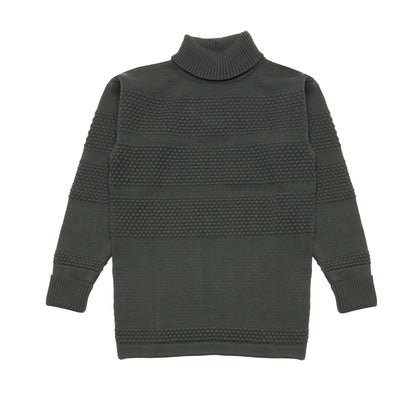 SNS Herning Fisherman Sweater in Dark Forest Green