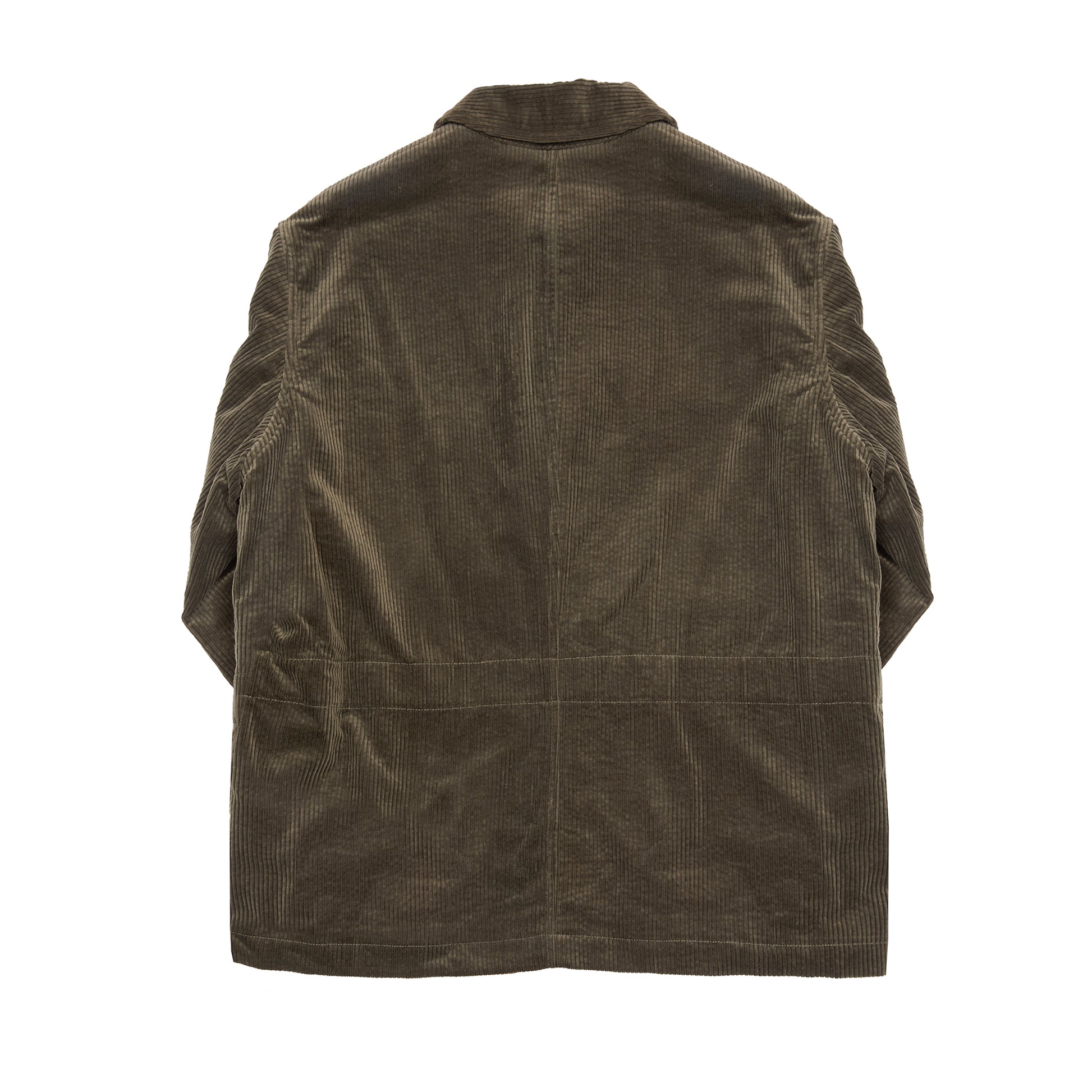 Sage de Cret Corduroy Short Coverall Jacket in Olive