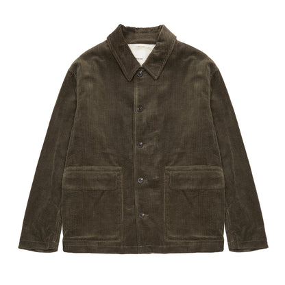 Sage de Cret Corduroy Short Coverall Jacket in Olive