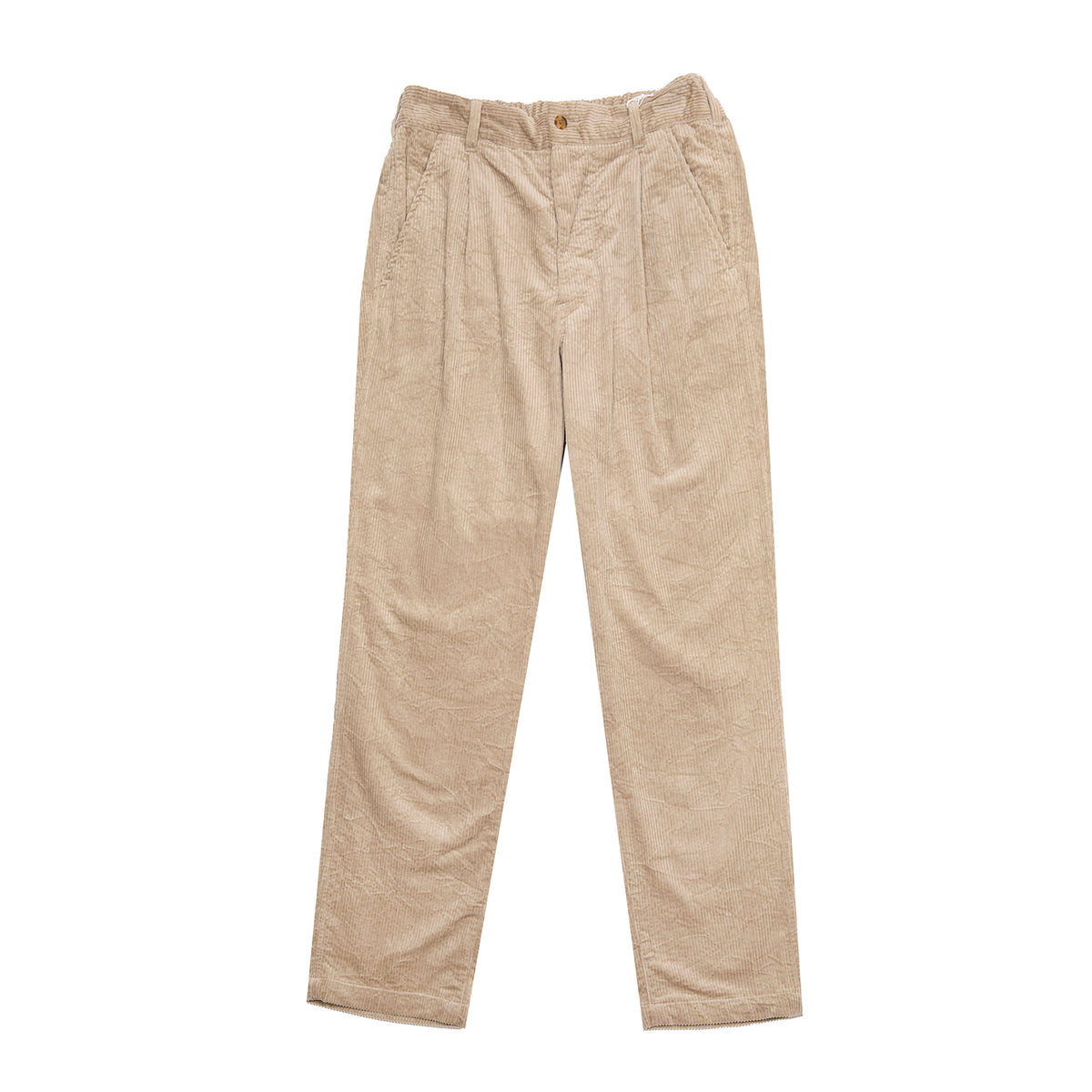 Sage De Cret Corduroy Crinkle Pegtop Pants in Beige