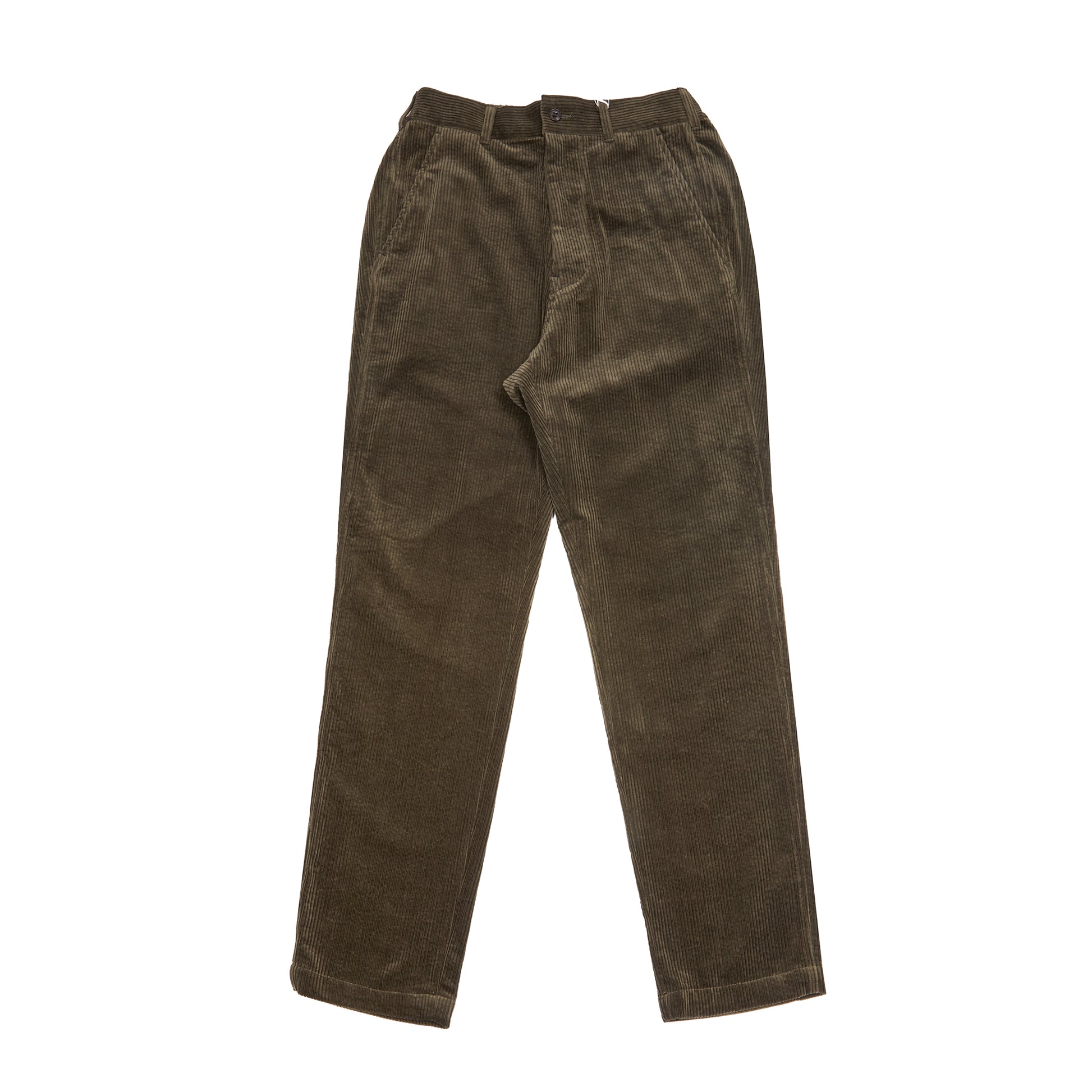Sage De Cret Corduroy Pegtop Pants in Olive