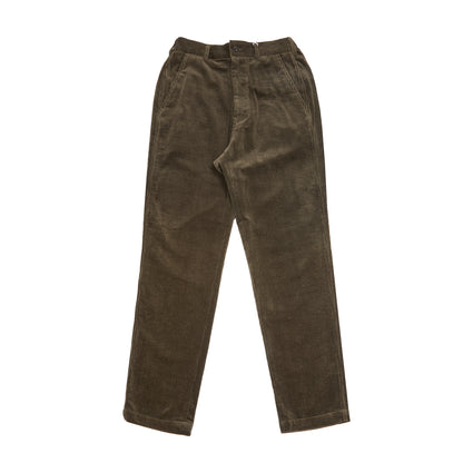 Sage De Cret Corduroy Pegtop Pants in Olive