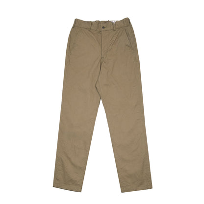 Sage De Cret Cotton Chino Cloth Crinkle Tapered Pants in Olive