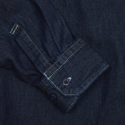 Sage De Cret Denim Work Shirt in Navy