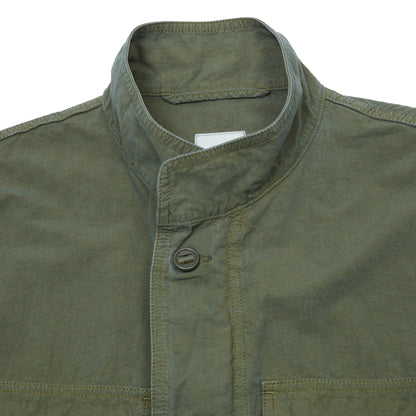 Sage de Cret High Density Cotton/Hemp M65 Field Jacket in Olive