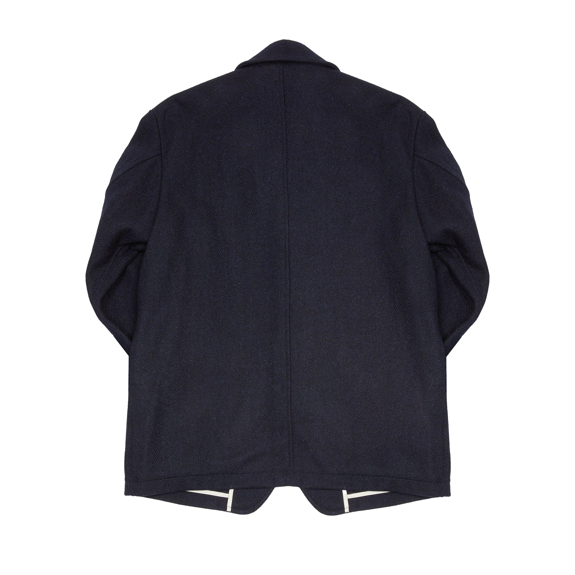 Sage de Cret Harris Tweed Tailored Jacket in Navy