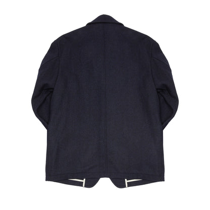 Sage de Cret Harris Tweed Tailored Jacket in Navy