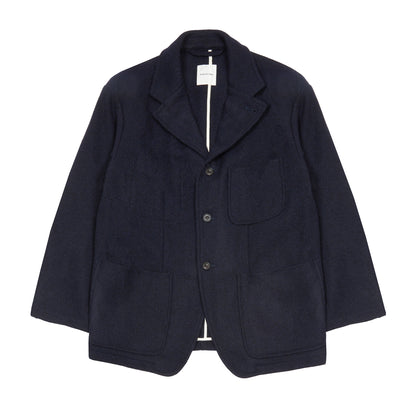 Sage de Cret Harris Tweed Tailored Jacket in Navy