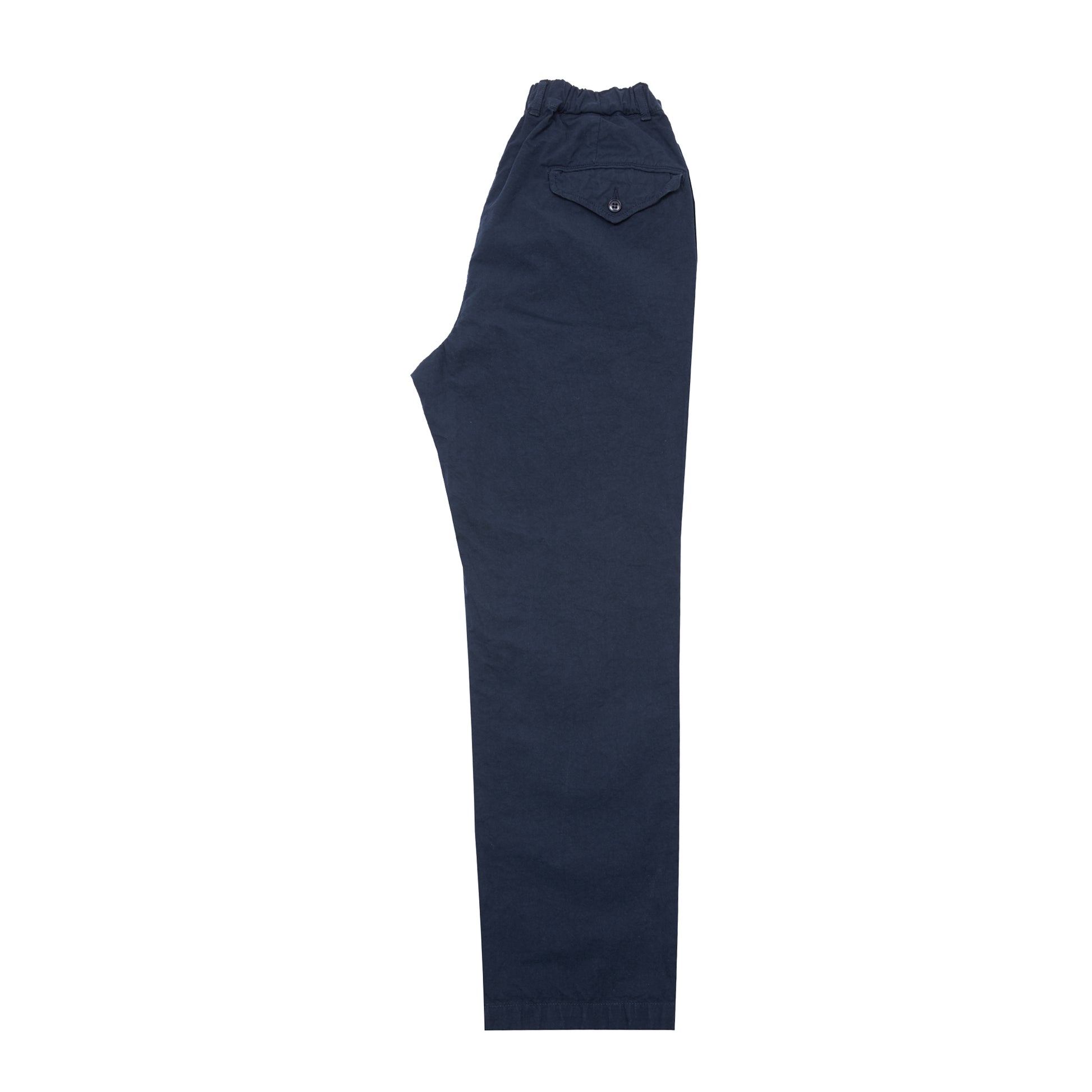 Sage De Cret Cotton Hemp High Density Tapered Pants in Navy