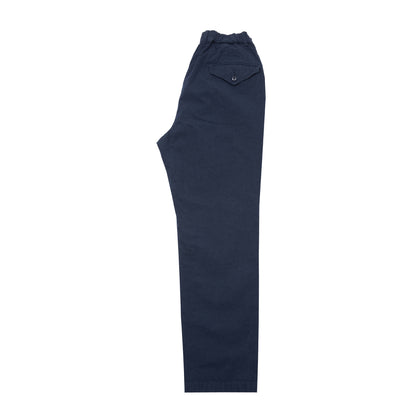 Sage De Cret Cotton Hemp High Density Tapered Pants in Navy