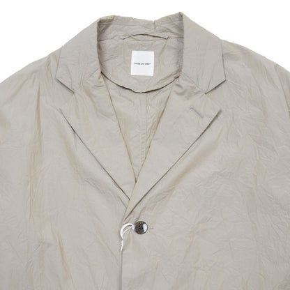 Sage de Cret Cotton Crinkle Typewriter Shirt Jacket in Grey