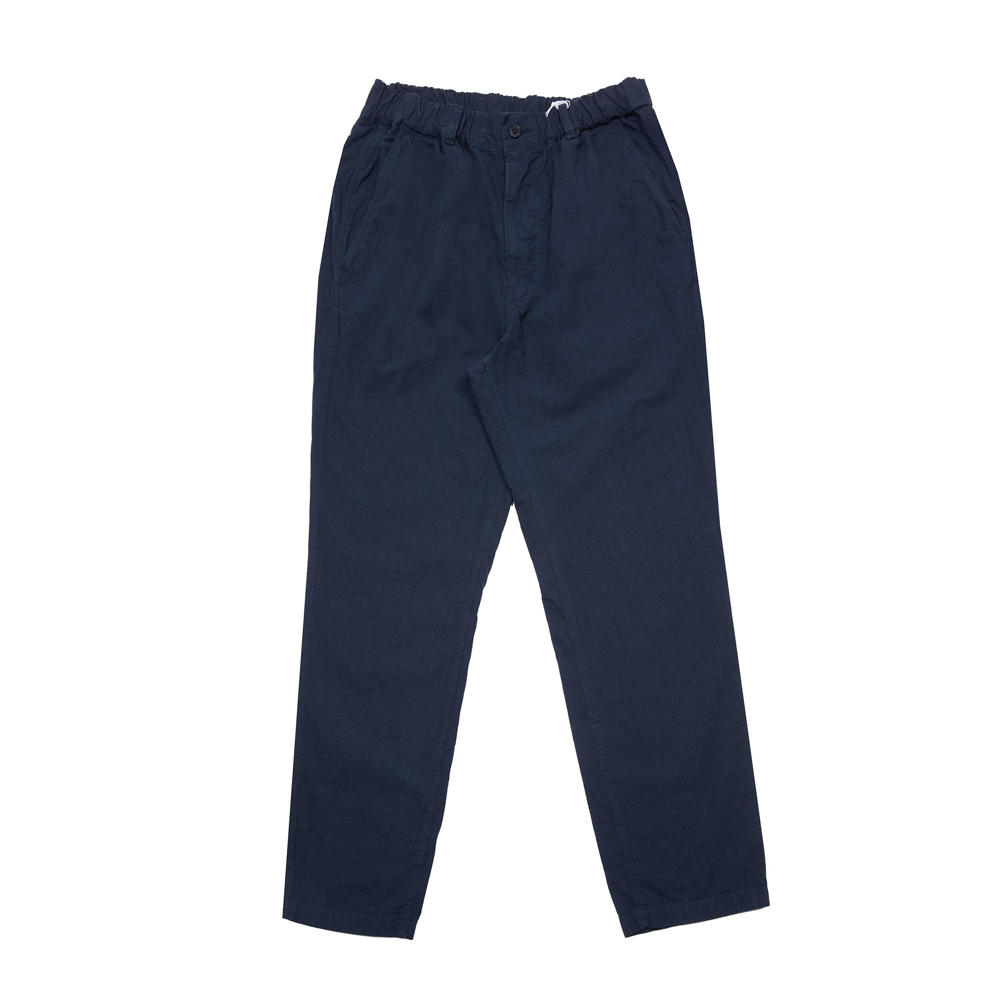 Sage De Cret Cotton Hemp High Density Tapered Pants in Navy