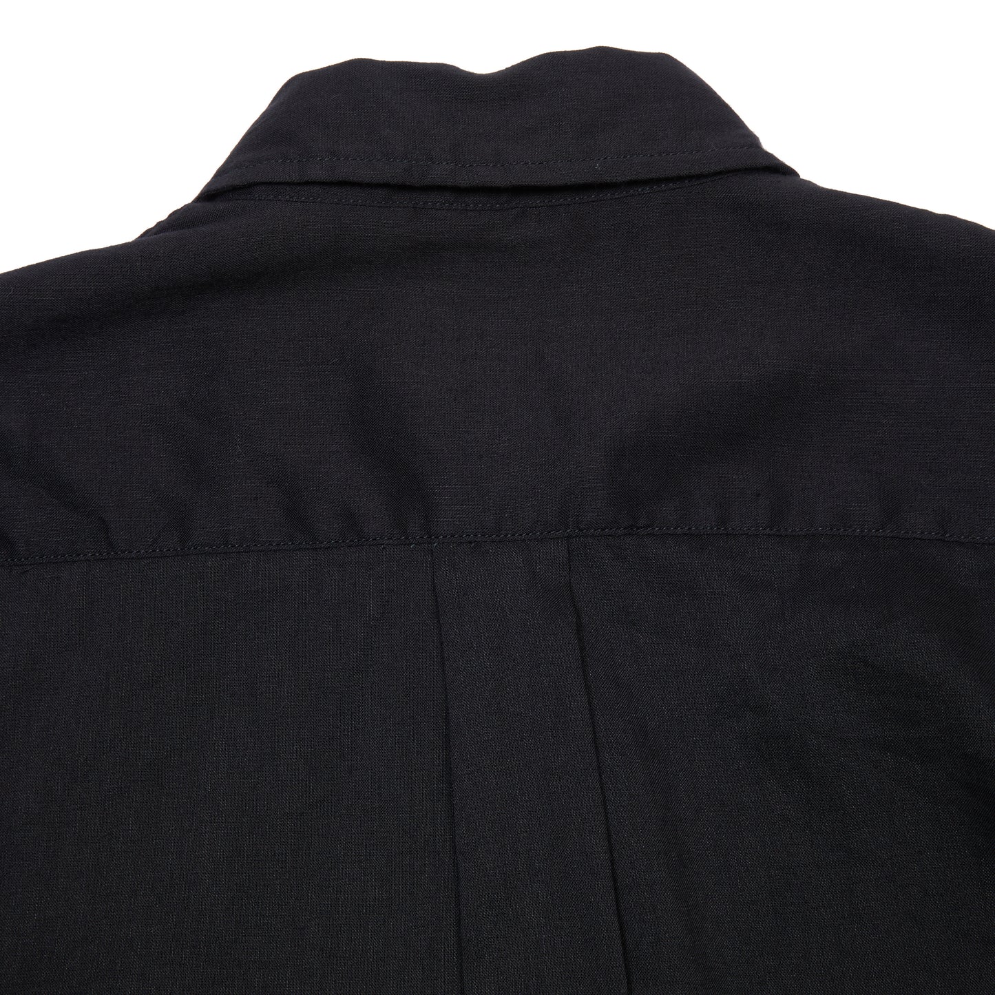 Sage de Cret Linen Cotton Washed Lawn Cloth Work Shirt Jacket in Black