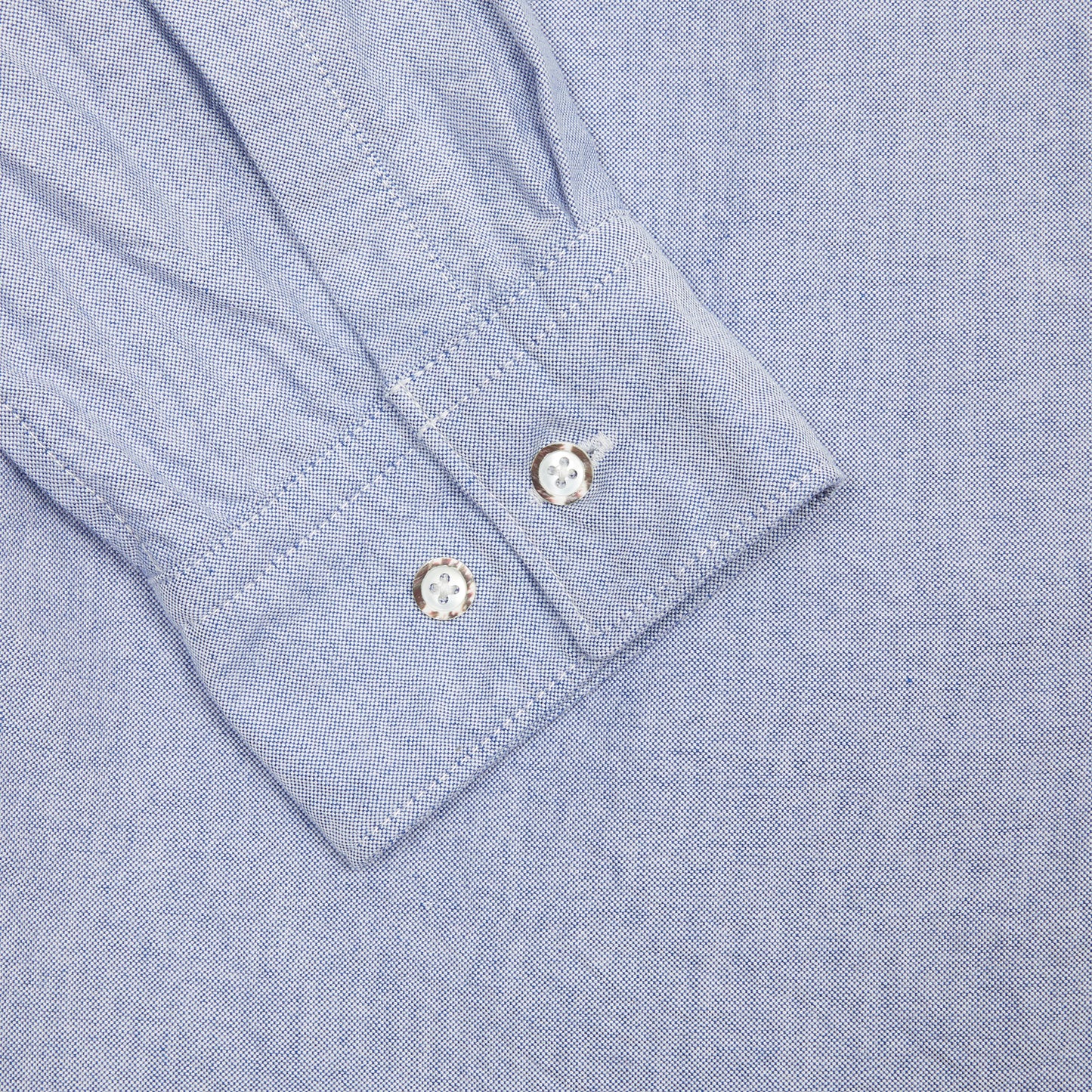Sage De Cret Heavy Oxford Short Point Collar Shirt in Navy