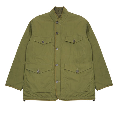 Sage de Cret Reversible Stand Collar Jacket in Olive