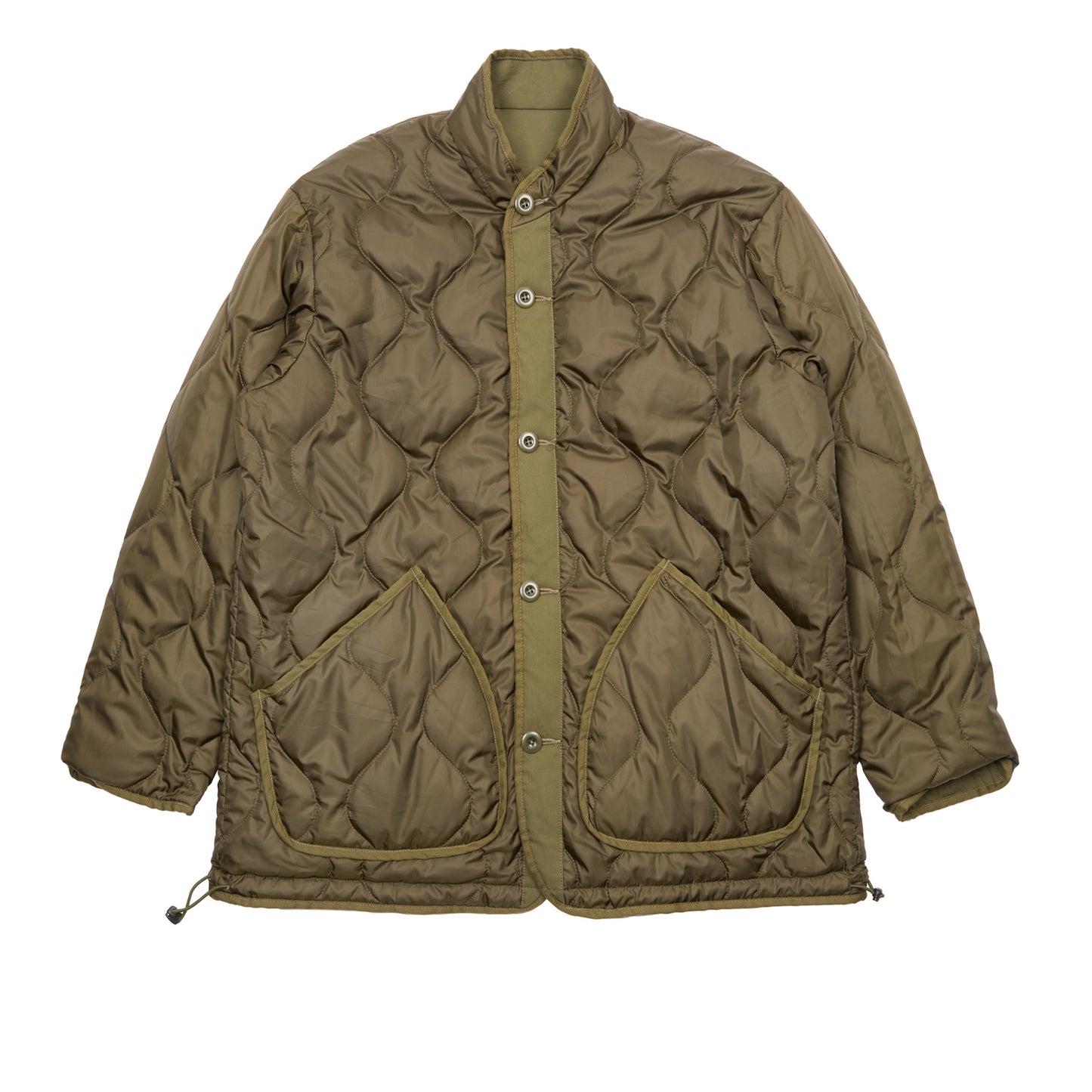 Sage de Cret Reversible Stand Collar Jacket in Olive